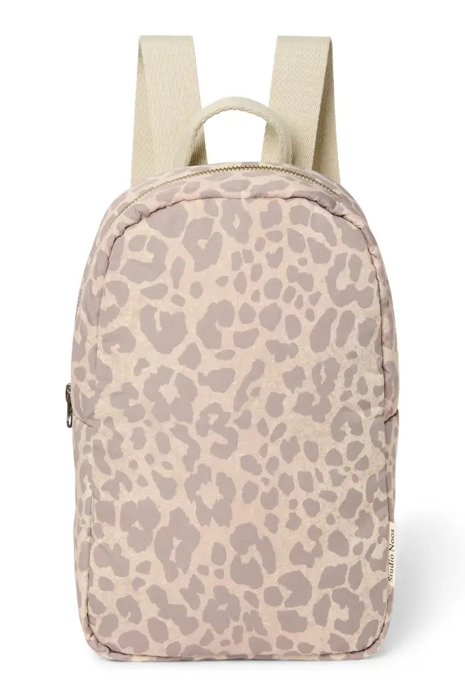 Studio Noos rugzak mini beige leopard