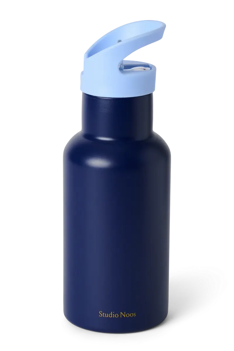 Studio Noos RVS drinkfles RVS 350 ml dark blue