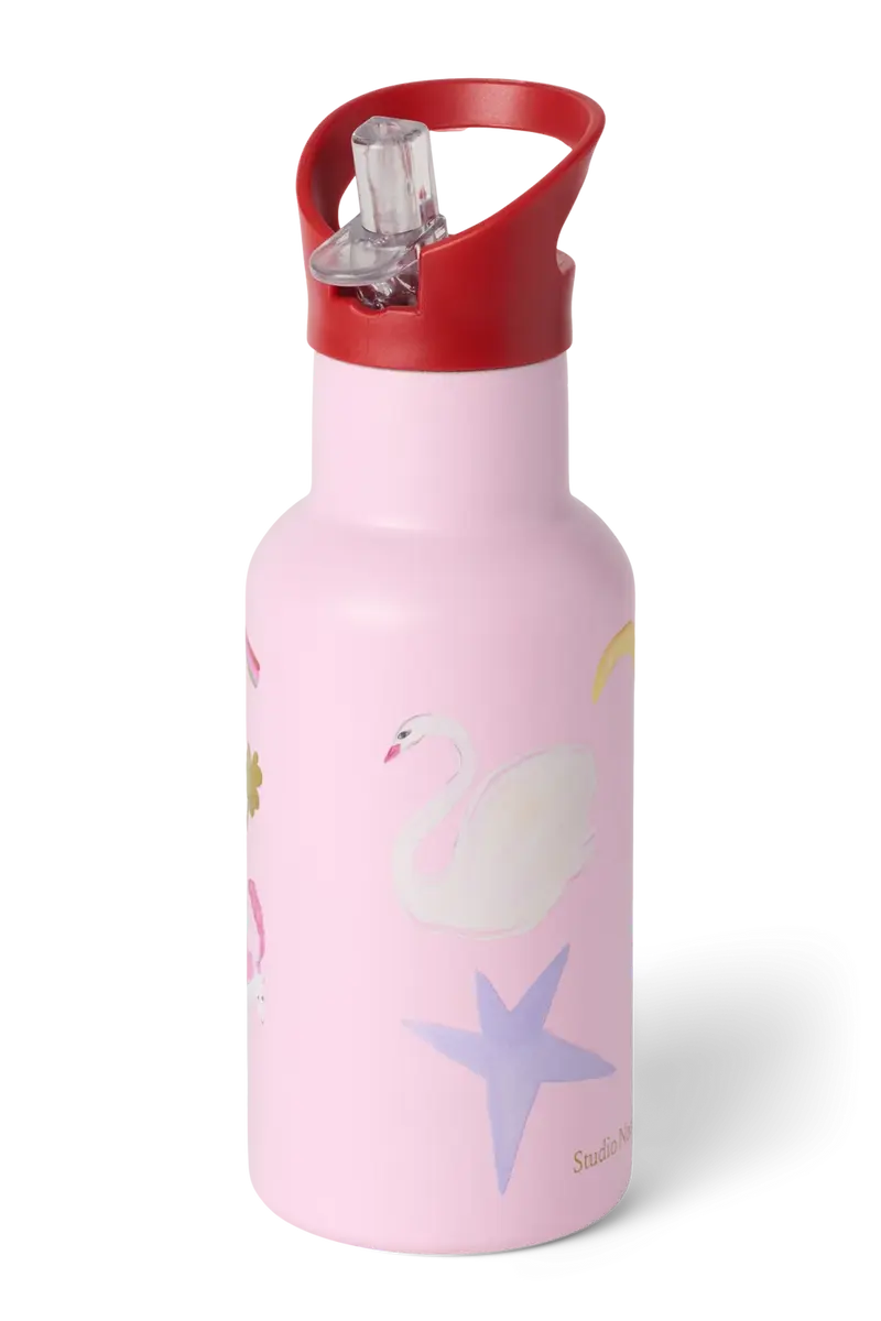 Studio Noos RVS drinkfles RVS 350 ml fantasy feast