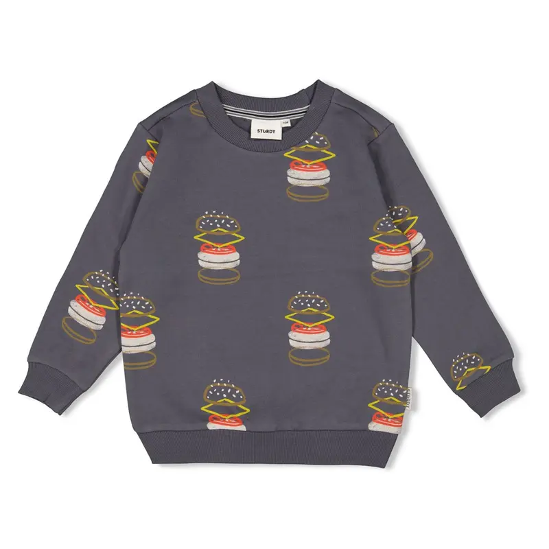 Sturdy Sweater AOP  Antraciet - Couch Club