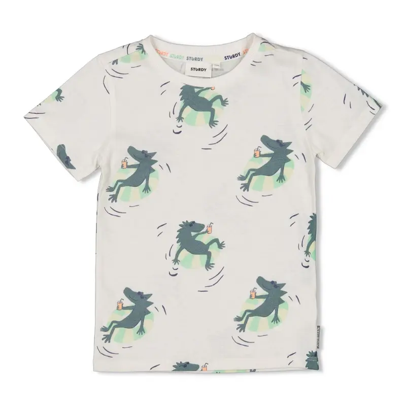 Sturdy T-shirt AOP Wit - Lagoon Legends