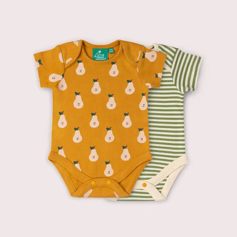Summer Pears Organic Baby Bodysuit 2 Pack