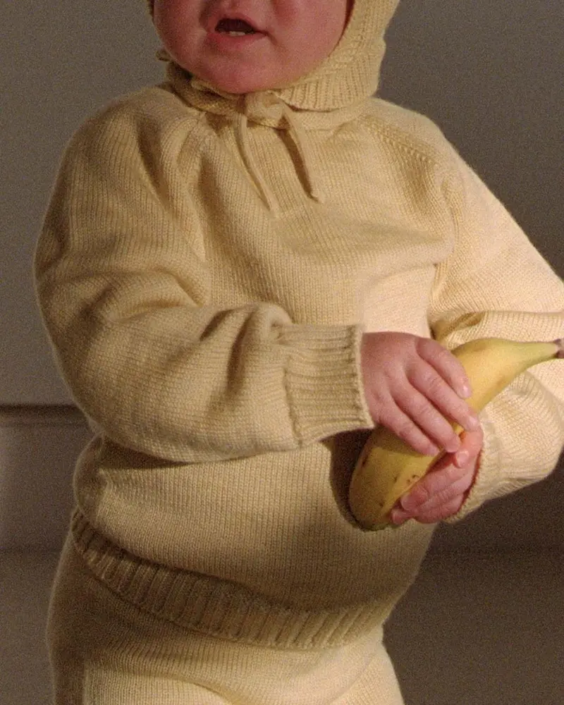 Sweater Georgette - Babytruitje - Merinowol - HVID