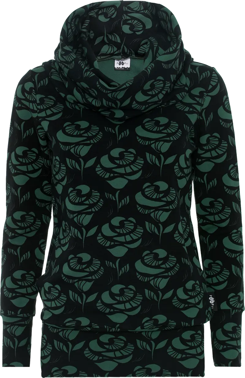 Sweater Halla Hoodie Dark Green S-XXXL - Paapii Design