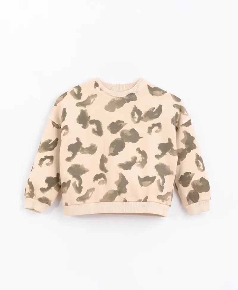 Sweater with Abstract Print