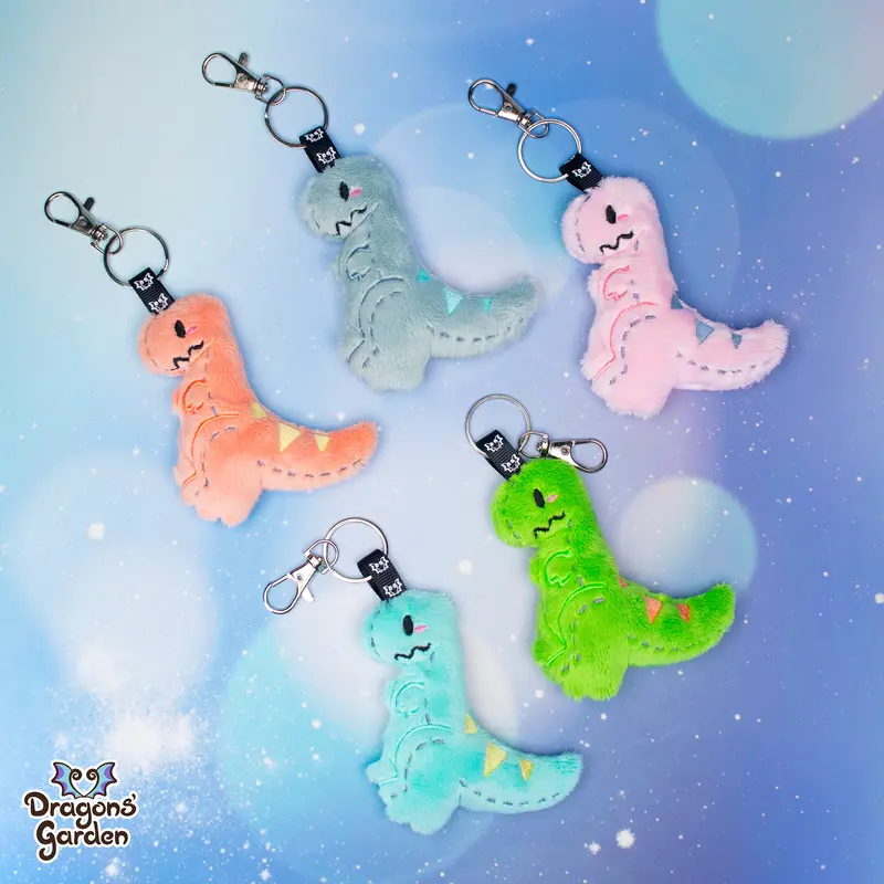T- Rex Dino Plushie | Keychain Charm