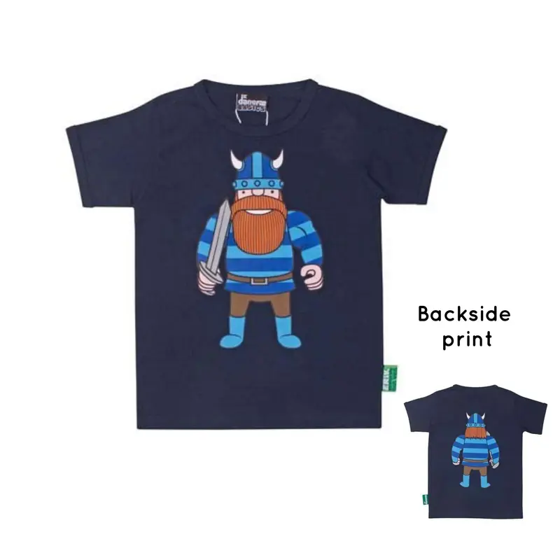 T-shirt Danebasic SS Navy ERIK DIN VEN - Danefae / Dyr