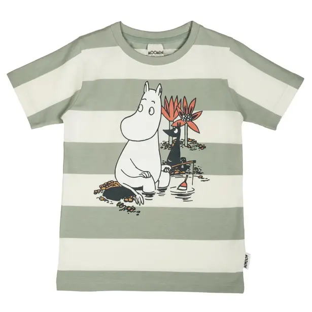 T-shirt Day Off Green White – Moomin