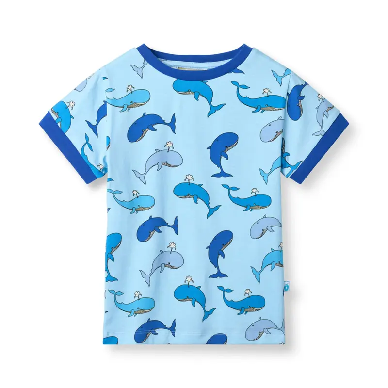 T-shirt Elstar with Whales - Småfolk