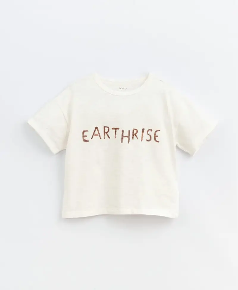 T-shirt in Blend of Organic Cotton and Linen | Basketry