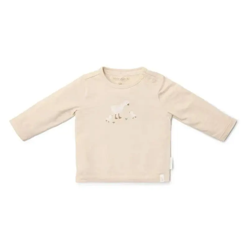 T-Shirt Lange Mouw Sand - Little Goose