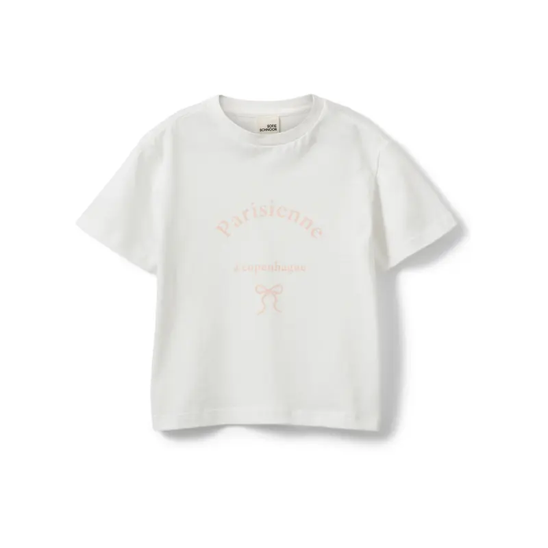 T-shirt met opdruk - Katoen - Off White/Wit - Sofie Schnoor