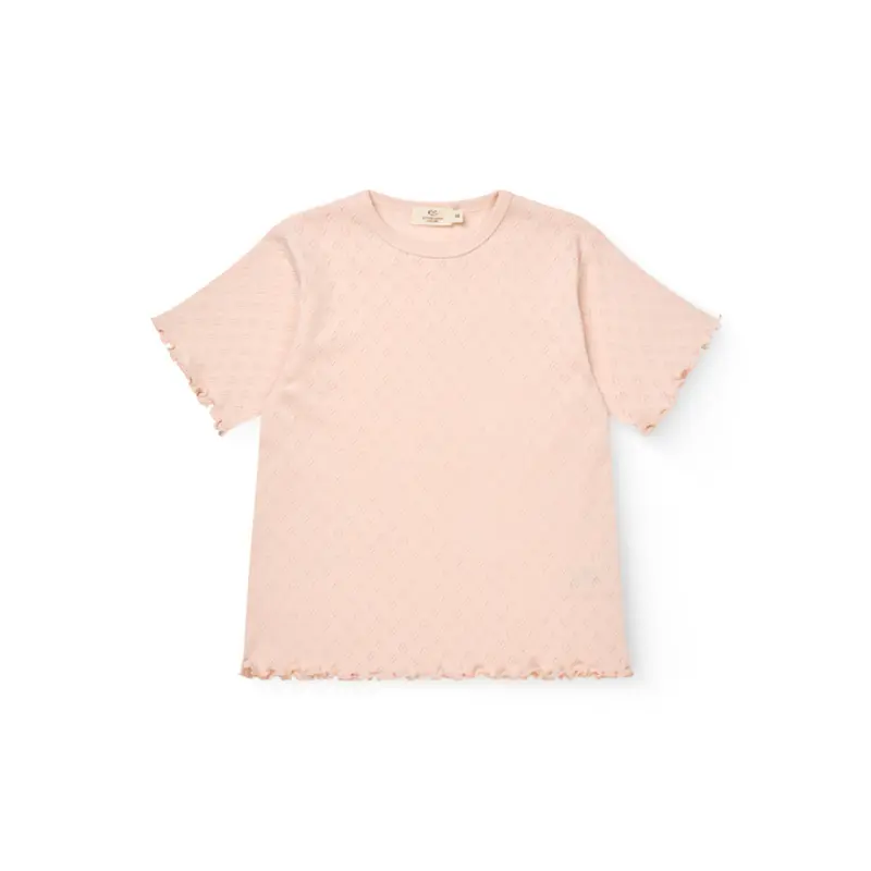 T-shirt pointelle - Hartjes - Biologisch katoen - Copenhagen Colors