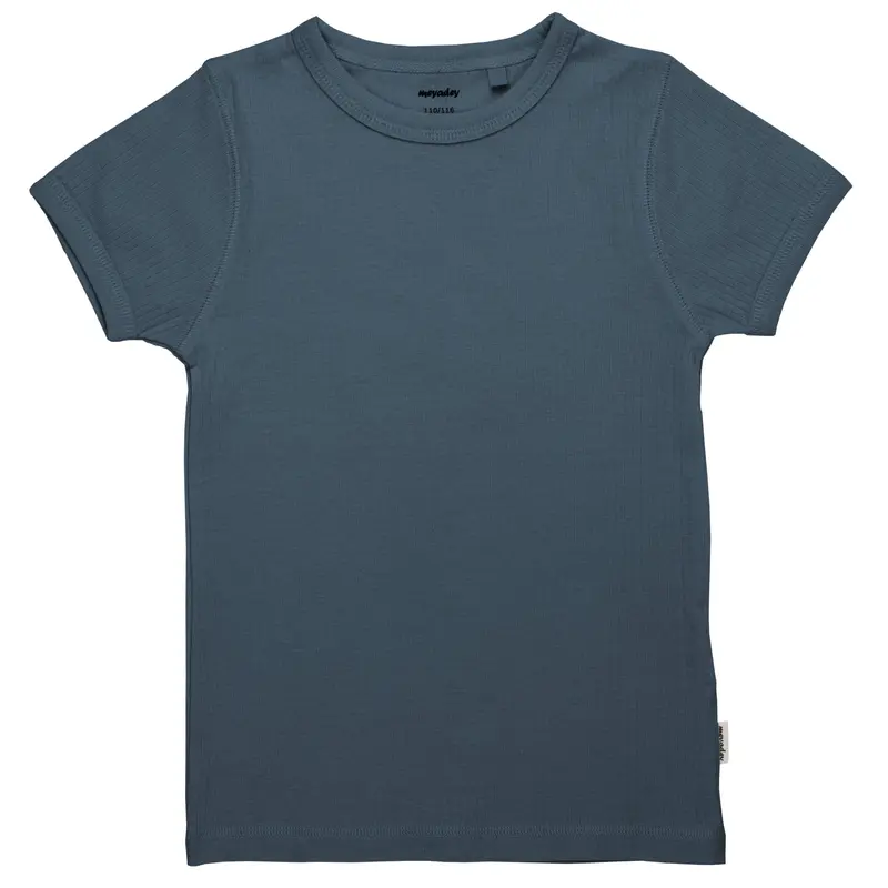 T-shirt Rib Solid Rainfall - Meyadey (Maxomorra)