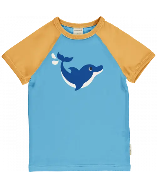 T-shirt / Top Raglan SS Dolphin - Maxomorra