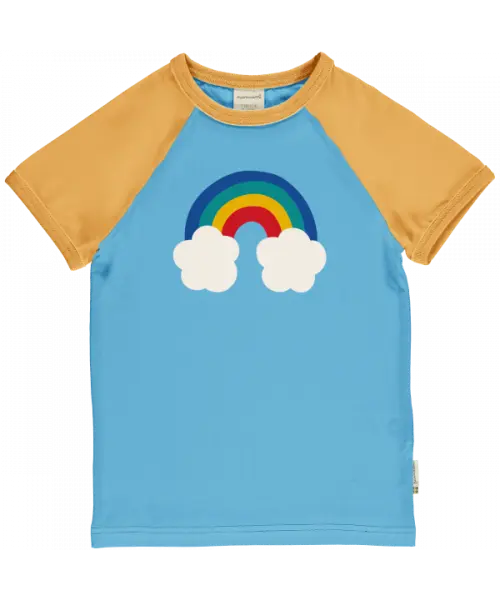 T-shirt / Top Raglan SS Rainbow - Maxomorra