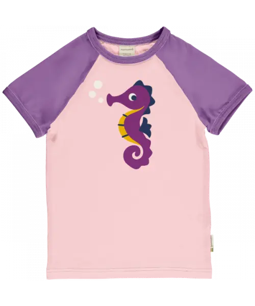 T-shirt / Top Raglan SS Seahorse - Maxomorra