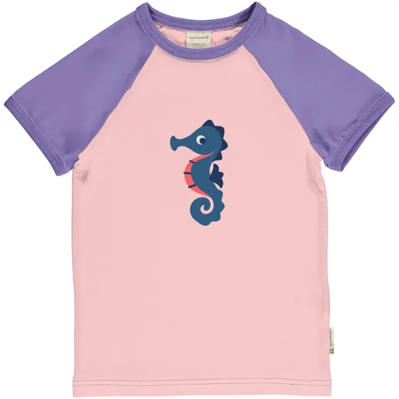 T-shirt / Top SS Raglan Seahorse - Maxomorra