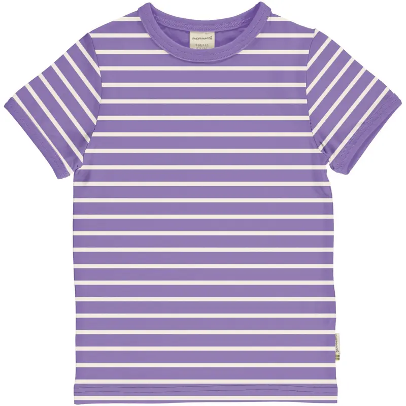 T-shirt / Top SS Stripes Purple - Maxomorra