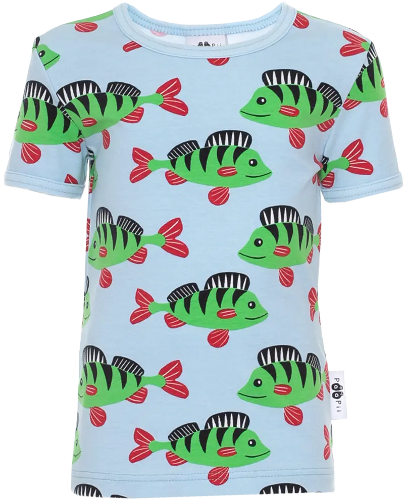 T-shirt VISA Perch Light Blue Green 86-122 – Paapii Design