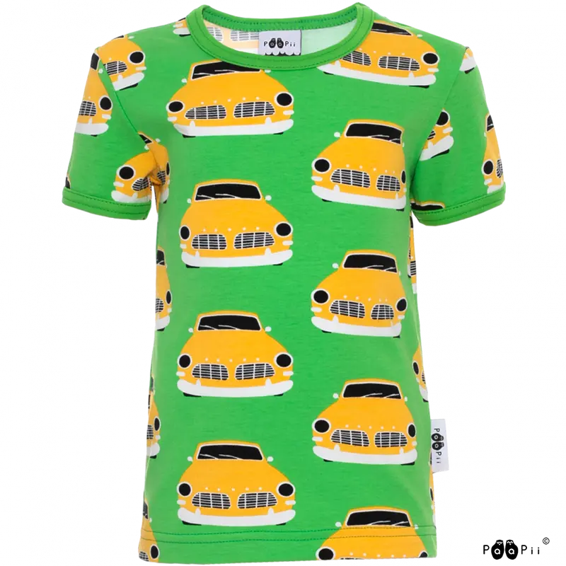 T-shirt VISA Vintage Cars Green 86-140 – Paapii Design