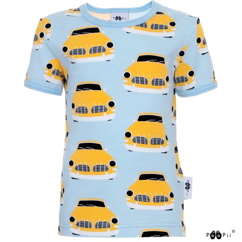 T-shirt VISA Vintage Cars Light Blue 86-140 – Paapii Design