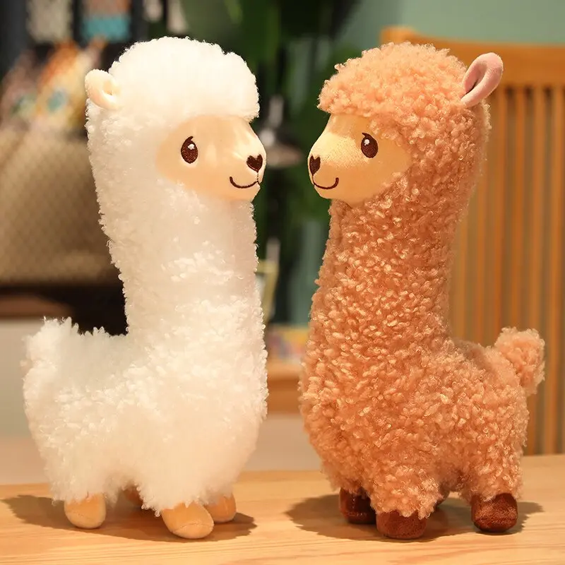 Té schattige Alpaca Knuffel, in 2 kleuren en 3 afmetingen
