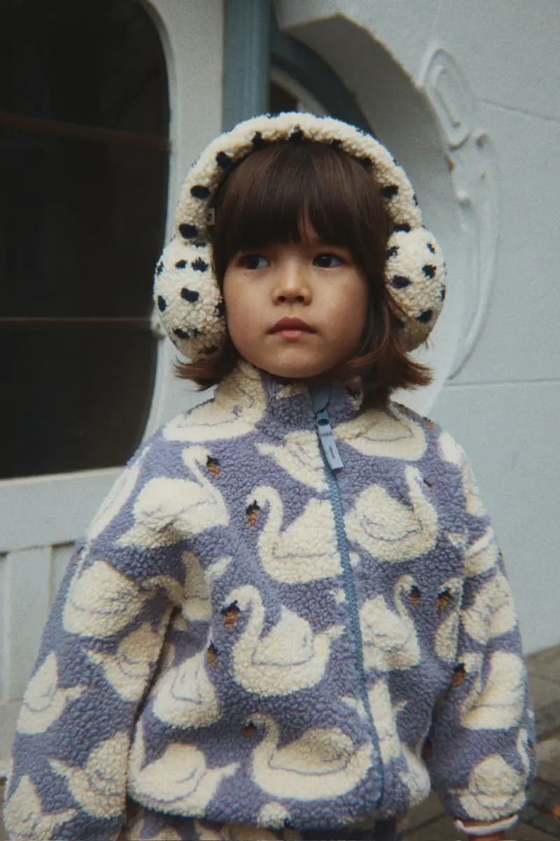 Teddy fleece jas Jody – Swan – Gerecycled polyester – Konges Sløjd