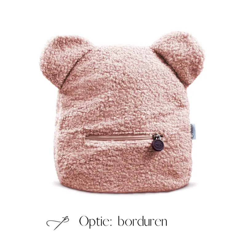 Teddyrugzak met naam - Roze