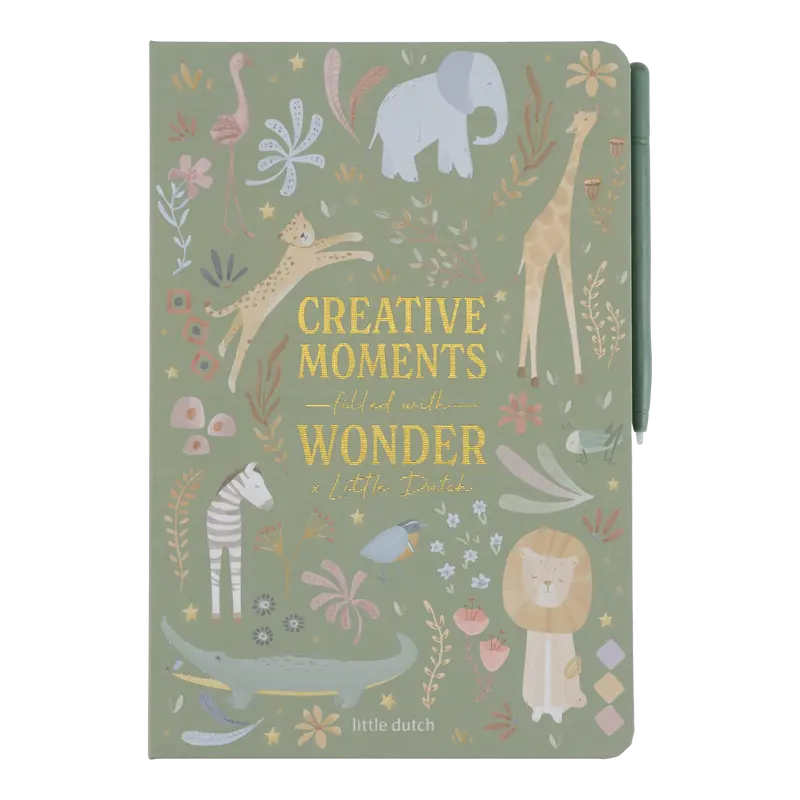 Tekentablet Groen Safari Friends | Little Dutch