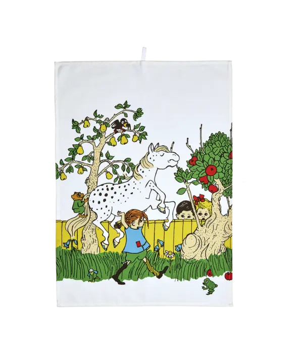 Theedoek Pippi Langkous "The Way Home" - Muurla