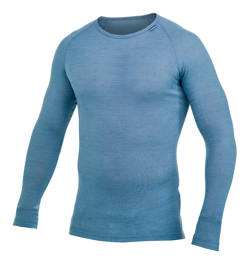 Thermo crewneck Lite Unisex Nordic Blue – Woolpower