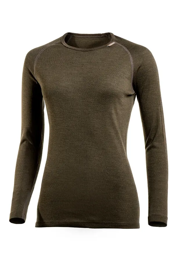 Thermo crewneck Lite Unisex Pine Green – Woolpower