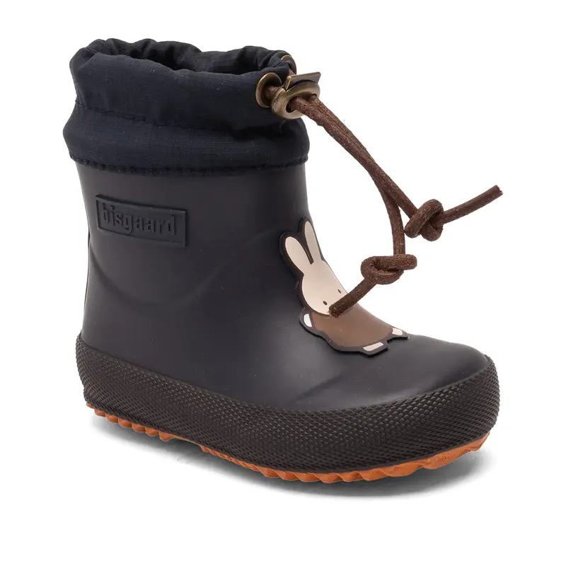 Thermo regenlaars - Miffy x Bisgaard thermo rubber - Dark navy - Natuurrubber & Wol - Bisgaard