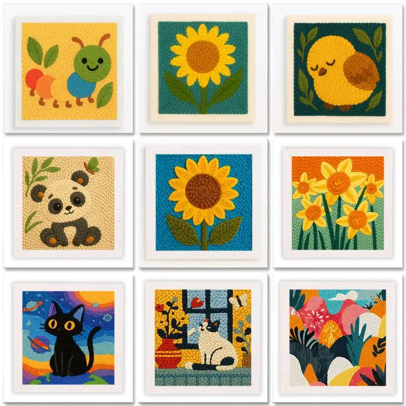ThreadArt – Handmade & Colorful – Animal Embroidery Kit