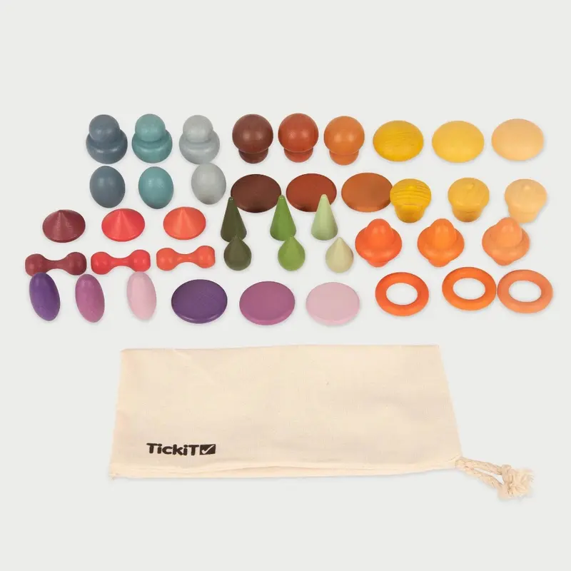 Tickit houten regenboogvormen 3 jr+