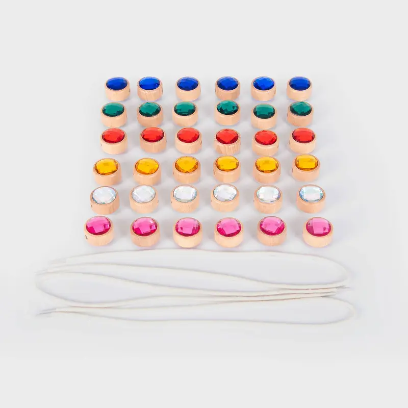 Tickit Wooden Lacing Jewels
