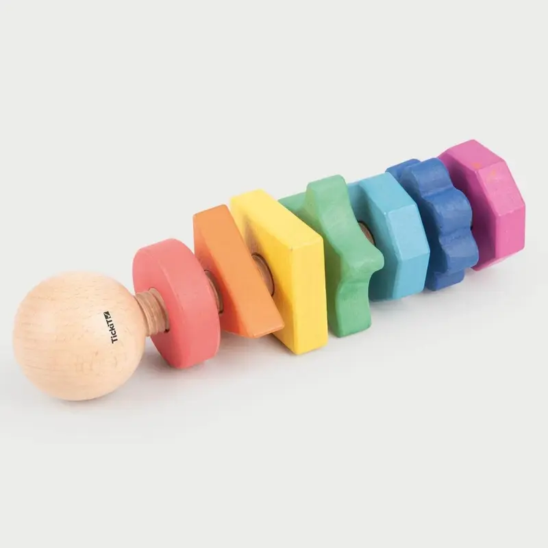Tickit XL bout met moeren regenboog 18 mnd+