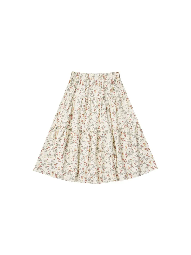 Tiered midi skirt aster Rylee & Cru