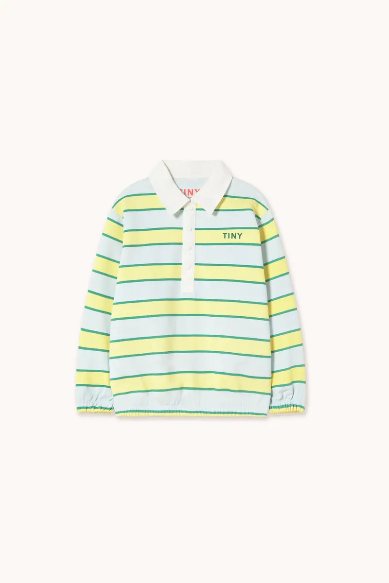 Tinycottons Retro Stripes Polo Sweatshirt