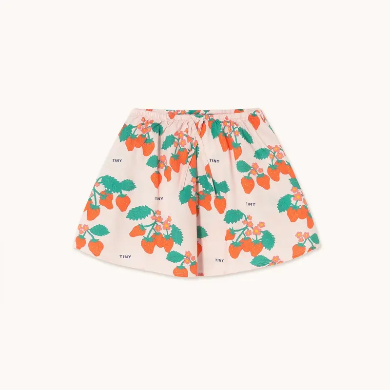 Tinycottons strawberries skirt pastel pink