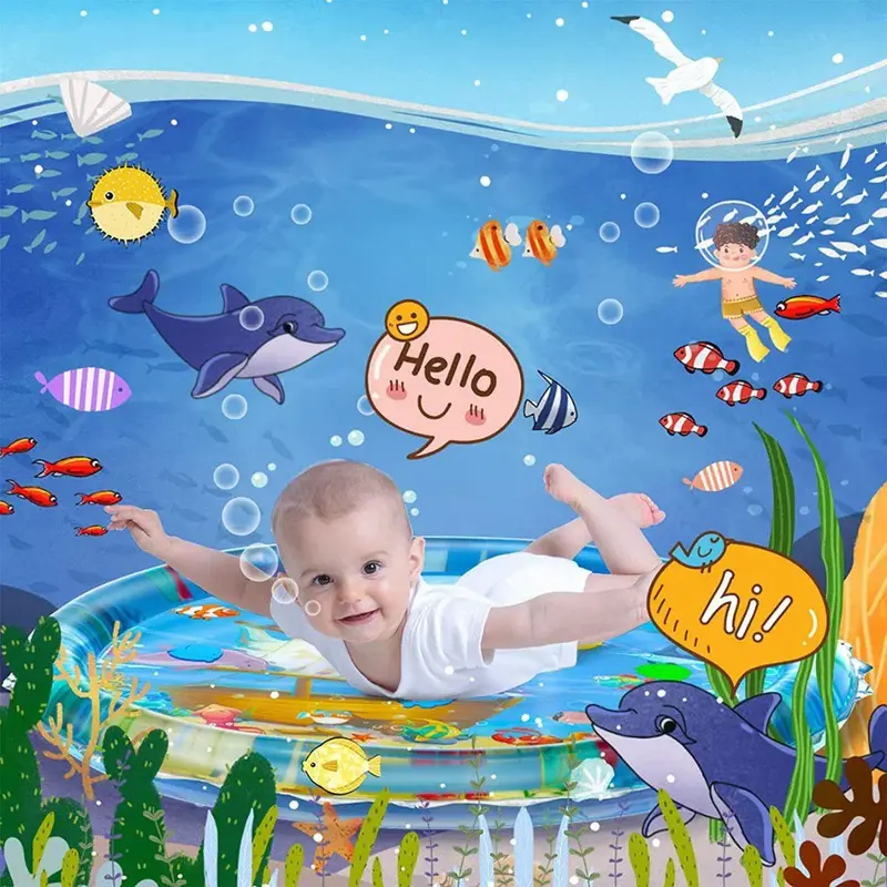 TinyWave – Munter & utviklende – Sensorisk vannmatte for babyer