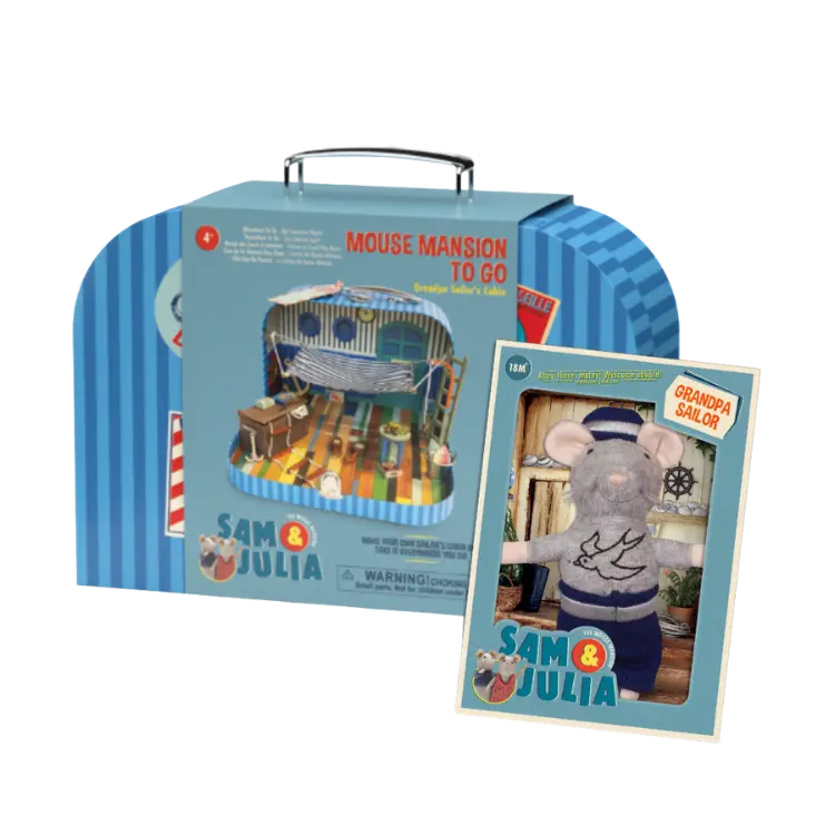 To Go Cabin & Plush Grandpa Sailor Bundle