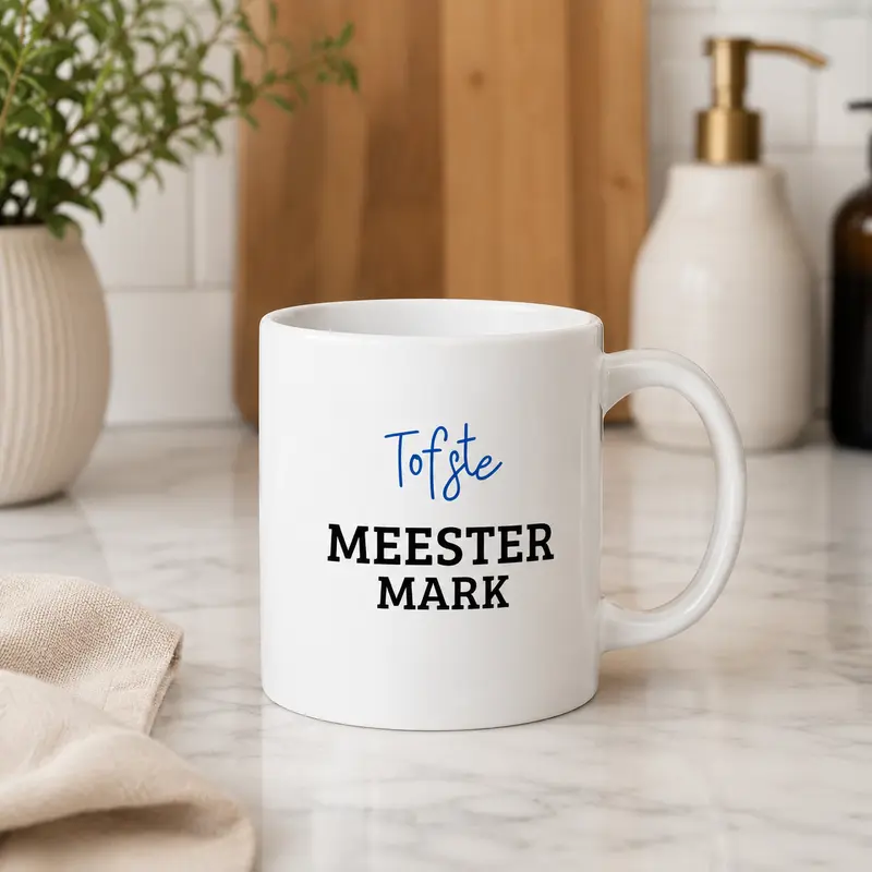 Tofste Meester Mok met Naam