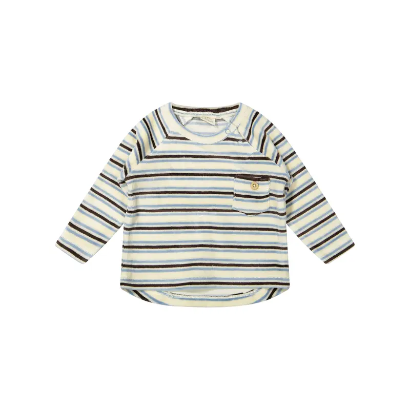 Top lange mouwen Julot - Velvet Stripe - Biologisch katoen - Riffle Amsterdam