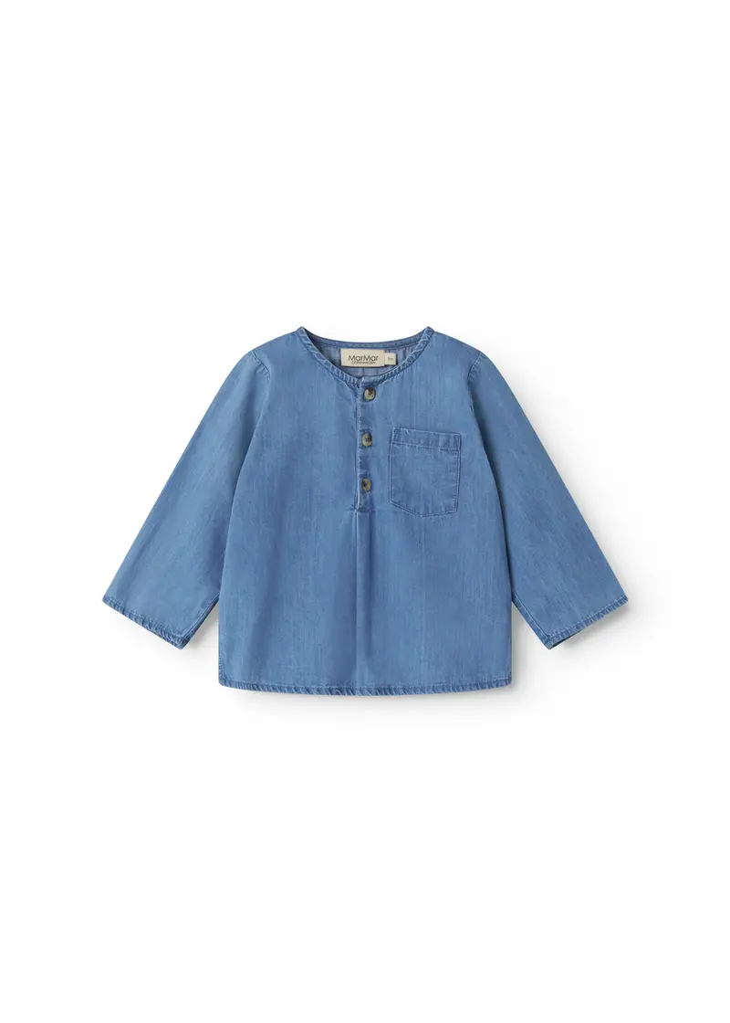 Top Troy - Katoen - Light Denim/Blauw - MarMar Copenhagen