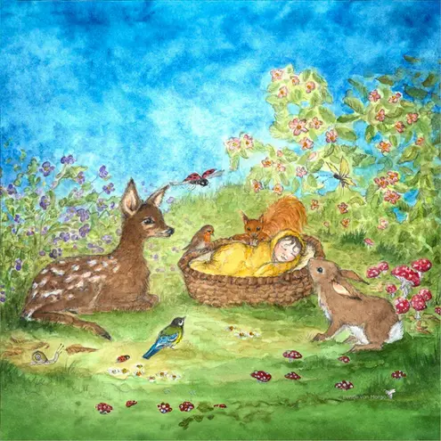Toverplaat Forest Slumber Silhouette  – Eentje van Margo