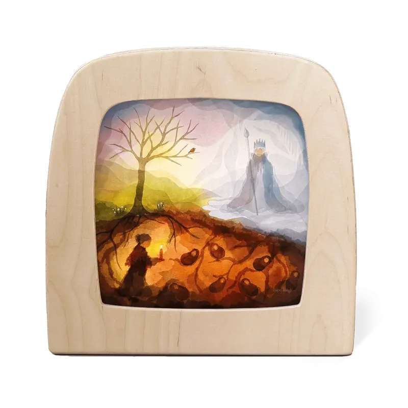 Toverplaat Gaia and the King Silhouette – Vogel Geluk