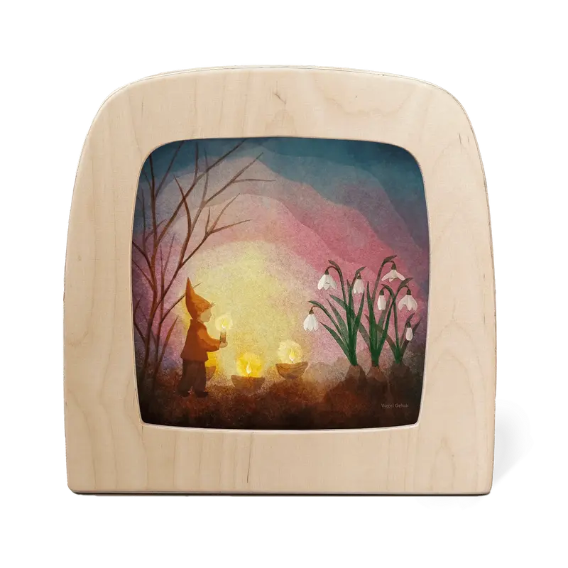 Toverplaat Kindling Spring Silhouette – Vogel Geluk