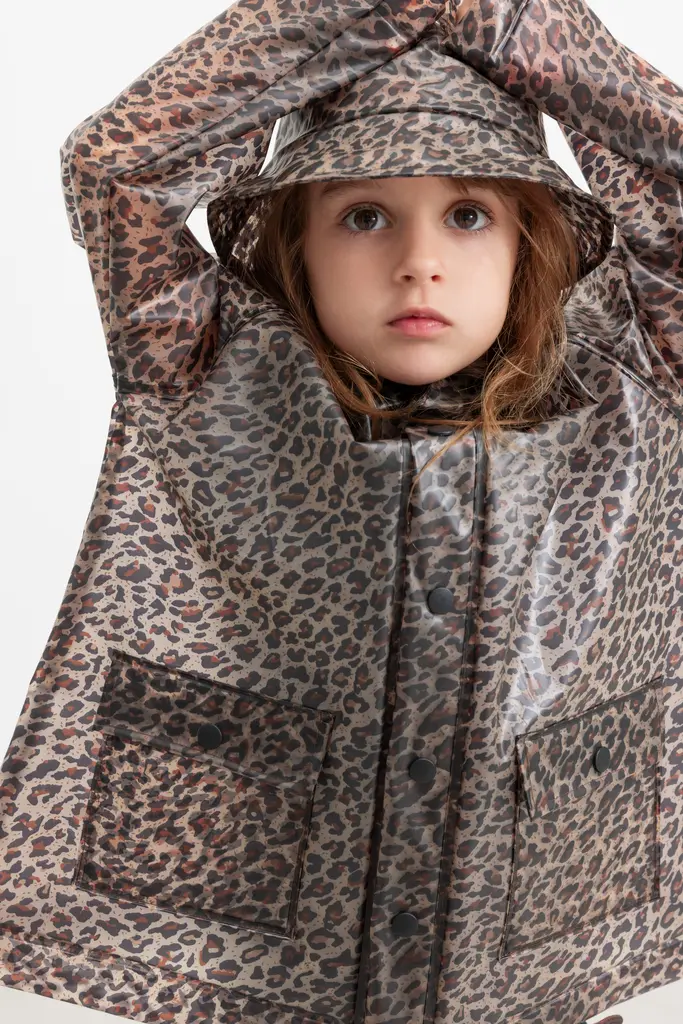 Transparante regenjas Odetta - Waterdicht TPU - Brown Leo - MarMar Copenhagen